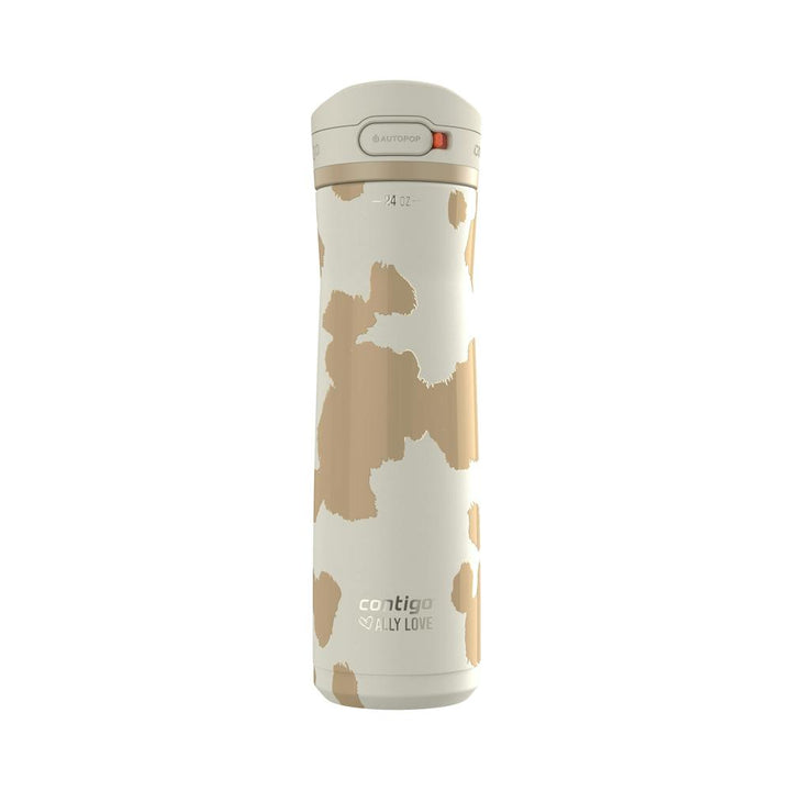 Contigo® x Ally Love Jackson Chill 2.0 Stainless Steel Water Bottle with AUTOPOP® Lid, 24oz - Oatmilk [AKW69] 5kv